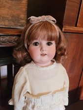 Antique Armand Marseille 20" Doll. Sleep Eyes, Teeth, Kid Leather, Germany.