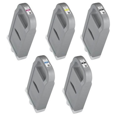 5 x Original Tinte Canon iPF TX-2000 2100 3000 3100 4000 4100 / PFI-710 INK SET