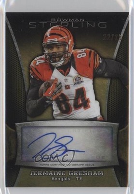 2013 Bowman Sterling Gold Refractor 22/25 Jermaine Gresham #BSA-JG Auto b9e