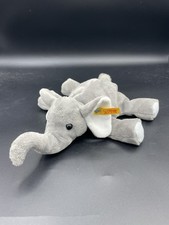 Steiff Trampili Elephant Plush Small Soft Floppy Knopf Im Ohr Striped Feet