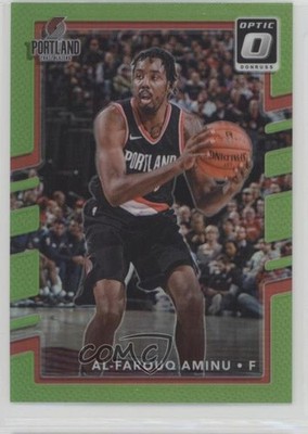 2017-18 Panini Donruss Optic Lime Green Prizm 31/175 Al-Farouq Aminu #121 5l1
