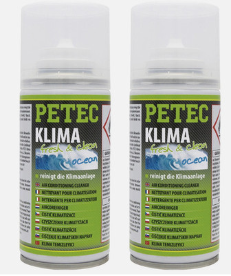 2x 75ml Petec Klimaanlagenreiniger fresh&clean Ocean 75ml Geruchsvernichter