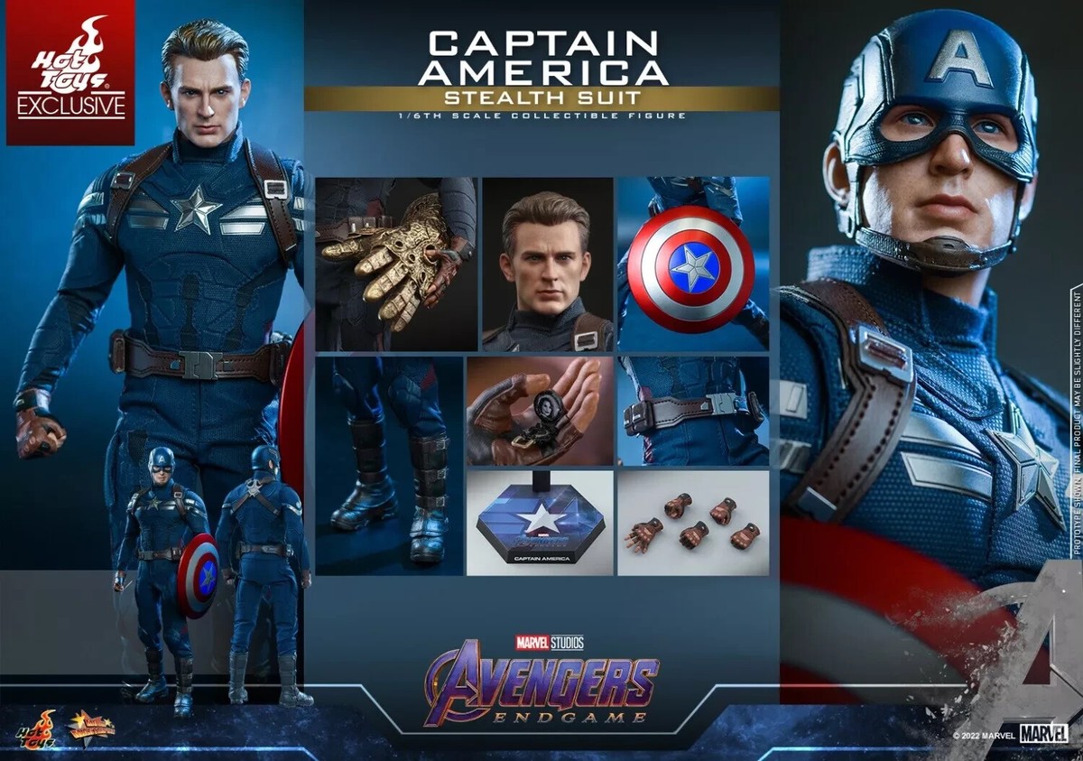 New Hot toys MMS607 Avengers Endgame Captain America (Stealth Suit