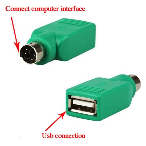 2Pcs USB Female to Male Adapter Converter for Computer Keyboard 6 - Afbeelding 2 van 7