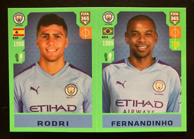2019-20 Panini FIFA 365 # 48 Rodri - Fernandinho Manchester City