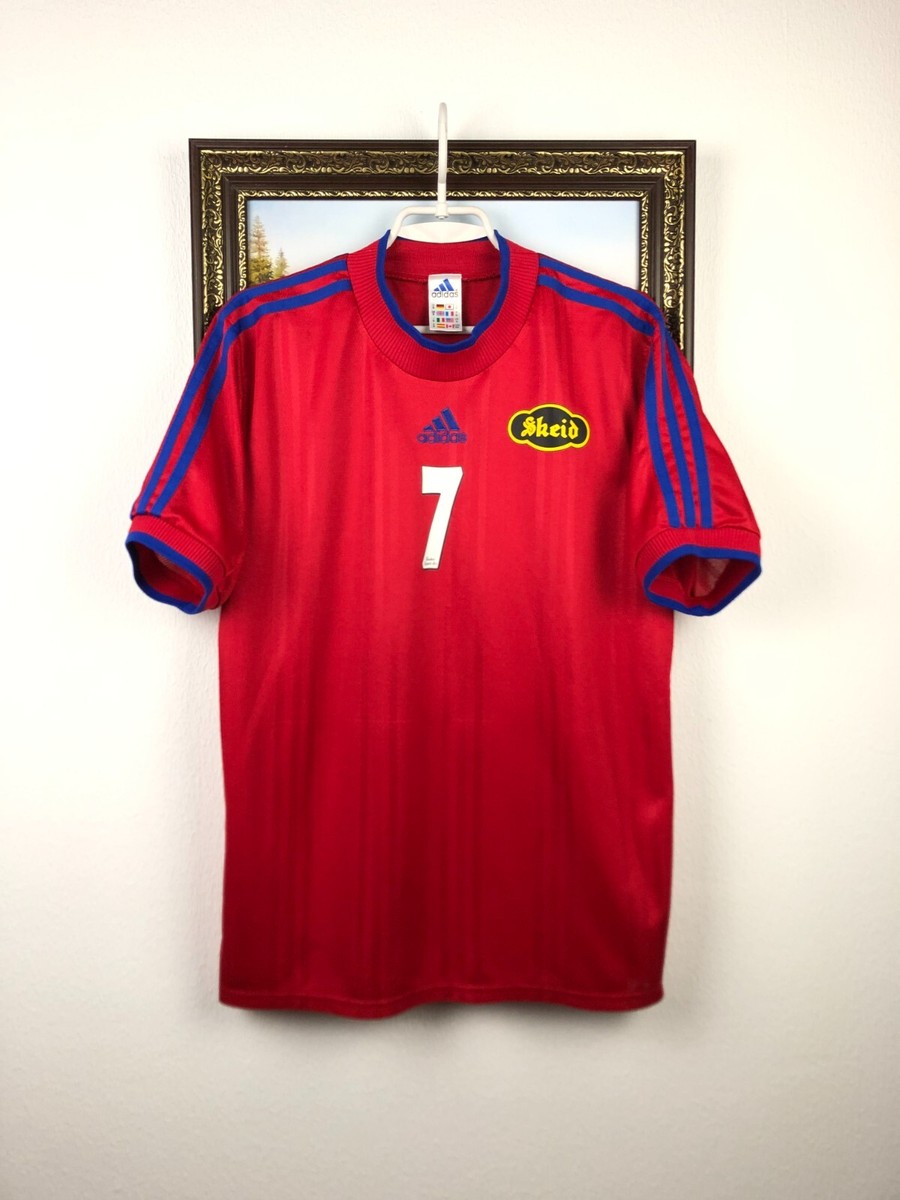 Vintage 90's Skeid Football Shirt Soccer Adidas Jersey Mens Norway