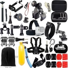 *NEW DELUXE 48-in-1 Camera Accessories Kit for GoPro Hero 4 3 2 1 Includes Case!