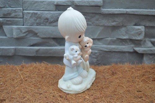 Precious Moments ~ Blessed Are The Peacemakers E-3107 ~ 1979 Dove Stamped ! - Picture 6 of 9