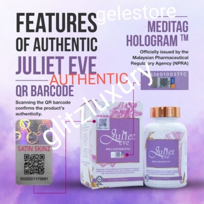 X 1 bottle. Juliet Eve From Satin Skinz   AUTHENTIC.  60 Per Bottle  Exp. 12/26