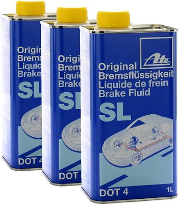 3x ATE Bremsflüssigkeit SL DOT 4 1 Liter SPARSET