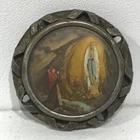 Antique HEAVY Silver Metal Brooch