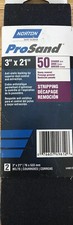 Norton ProSand 3" X 21" 50 Grit Coarse Sanding Belts BlueFire - 2 Pack 49612