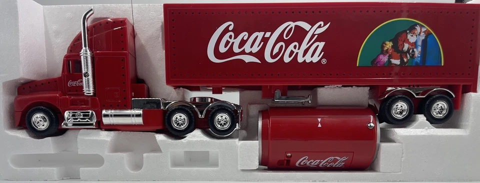 Vintage Toy Coca-Cola Truck Car Radio Control Light Up Truck Santa Rare - Image 4 of 4