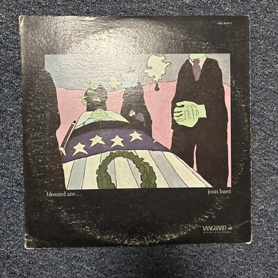 #ad Vintage Joan Baez Bledsed Are....2 Vinyl LP Set 1971 $8.00