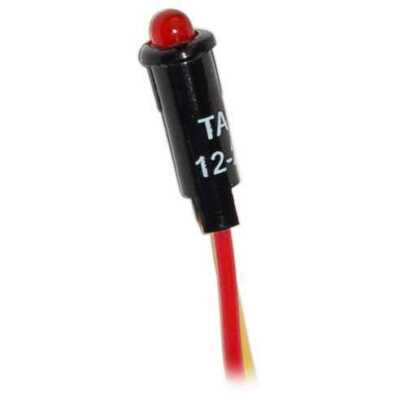 Blue Sea 8171 12V 24V DC Red LED Light Push-In Resistor Circuit Panel Marine