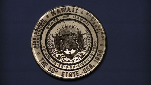 Moneda de recuerdo del año de la estadidad del 50º dólar comercial de Hawai 1959 - Imagen 2 de 11