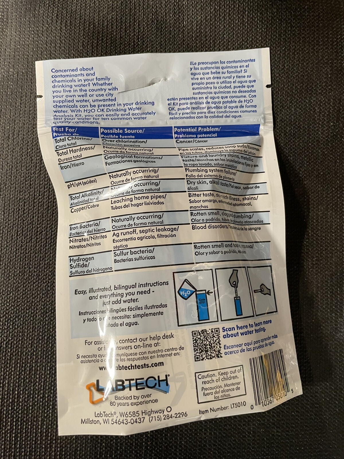 Mosser Lee H2o OK Drinking Water Analysis Kit for sale online eBay