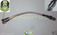 F TV Female to Y type 2X RP-SMA Male Splitter Combiner cable pigtail RG316 4-20"