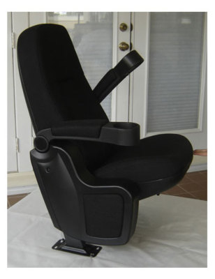 12 New REAL Movie CINEMA SEATS Rocker 2 rows of 6 chairs Home theater ...