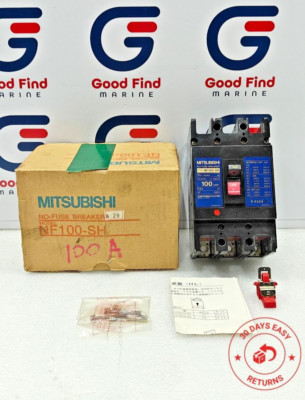 MITSUBISHI NF100-SH NO-FUSE CIRCUIT BREAKER 100A 3 POLE 66OVAC NEW FAST SHIPPING