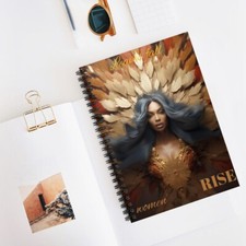 Women RISE inspirational Spiral Notebook - Ruled Line