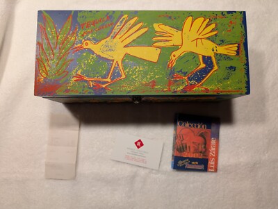 Jose Cuervo Tequila Reserva Familia Wooden Art Box Luis Zarate Coleccion 2002