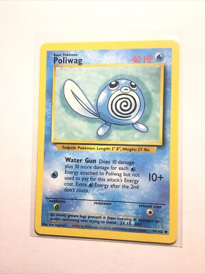 POLIWAG - 59/102 - Base Set - Pokemon Card - LP