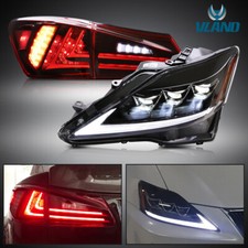 2 Pair Lights For Lexus IS250 350 ISF 2006-2013 Full LED Headlights& Tail Lights