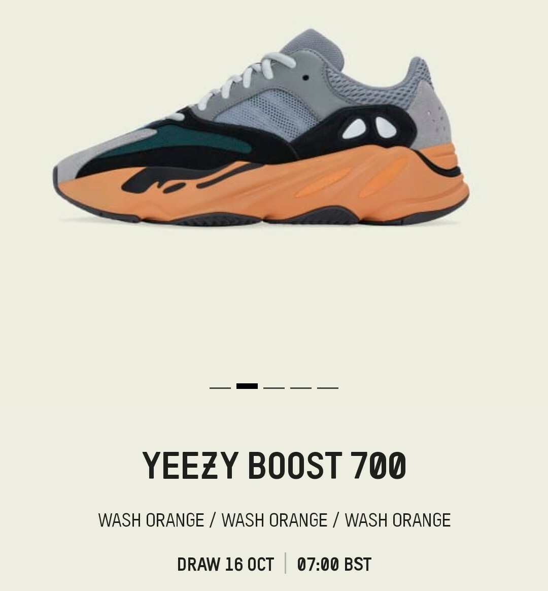 yeezy boost 700 wash orange review