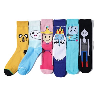 Adventure Time Jake lange Socken Cartoon Unisex Herren Cosplay lässige Crew-Socken