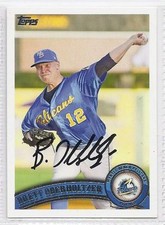 Brett Oberholtzer signed autographed 2011 Topps Pro Debut card