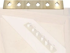 Acoustic Guitar Bridge Pins Slot Aluminum Alloy Repair Plate, Lengthen Type 