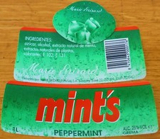 Etichette vino SPAGNA MINT'S pippermint Marie Brizard España SA wine labels