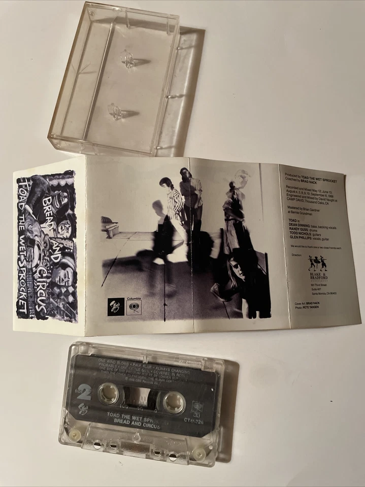 Toad The Wet Sprocket "Bread And Circus" Cassette 1988 - TESTED - Image 4 of 4