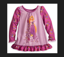 Disney Store Rapunzel PJ Pal for Girls - Size 3, 4, 5, 6, and 7 - New