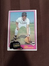 1981 Topps 234 Lou Whitaker Detroit Tigers 