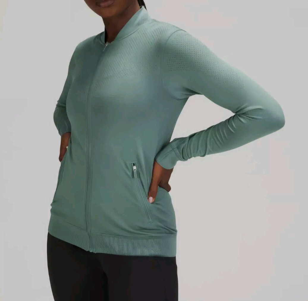 Lululemon Seamless Training Jacket Tidewater Teal… - image 6