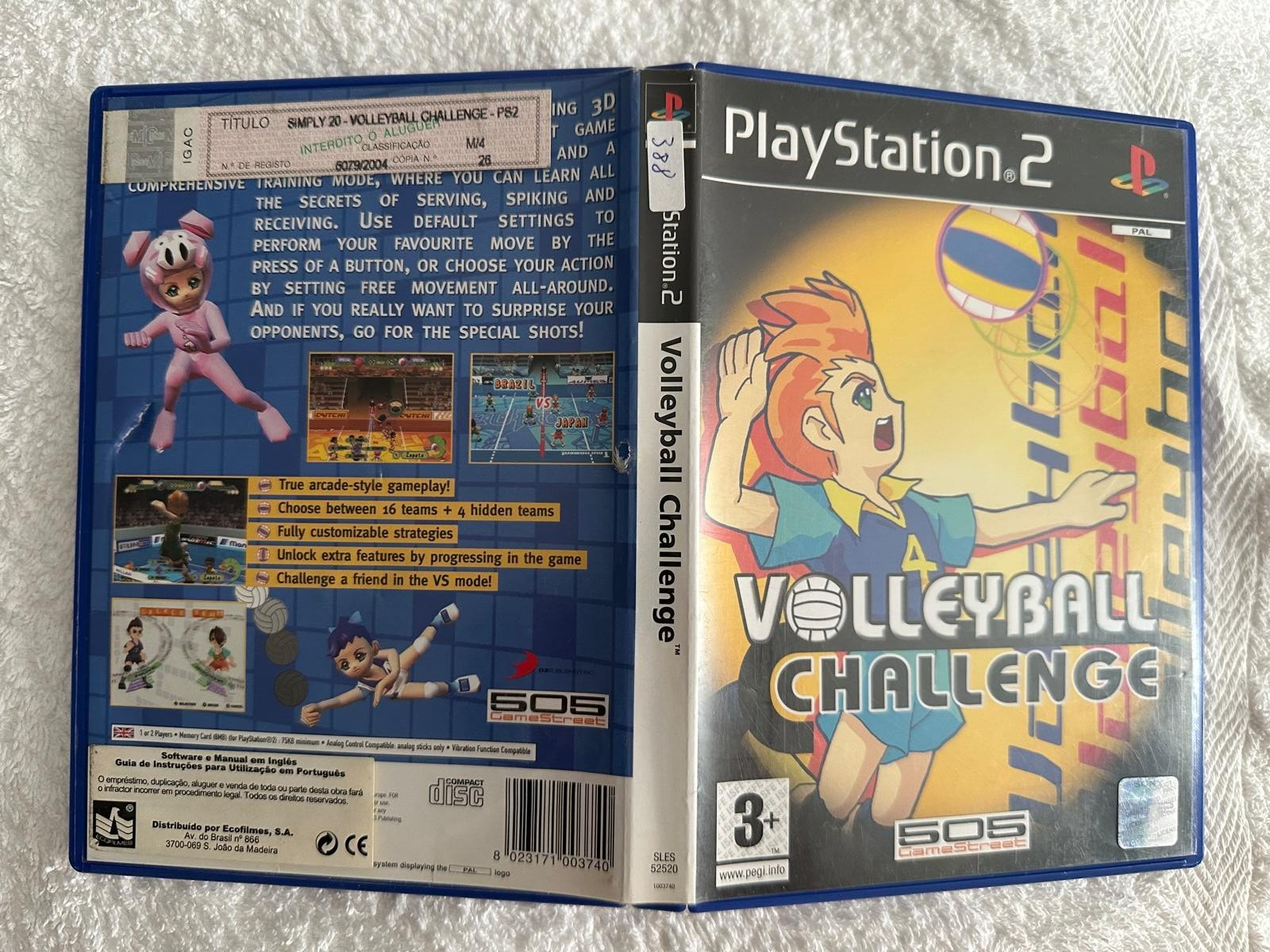 VOLLEYBALL CHALLENGE Sony Playstation 2 PS2 PAL UK English Exclusive CIB
