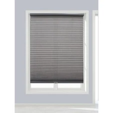 Linen Avenue Cordless Cellular Light Filtering Shade, 32 W x 48 H, Dark Grey