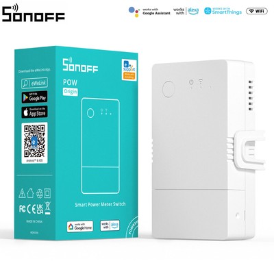 SONOFF Upgrade WiFi Smart Switch Power Meter Consommation Mesurement APP Control