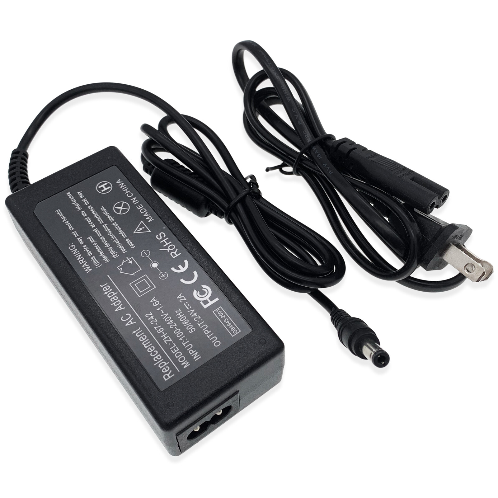 Replacement 24V 2A AC-DC Adaptor for 