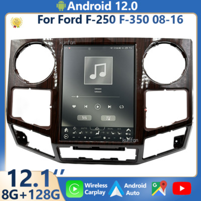 Android 12.1'' 128g Gps Navi Receivers Stereo Radio Screen For Ford F250 F350