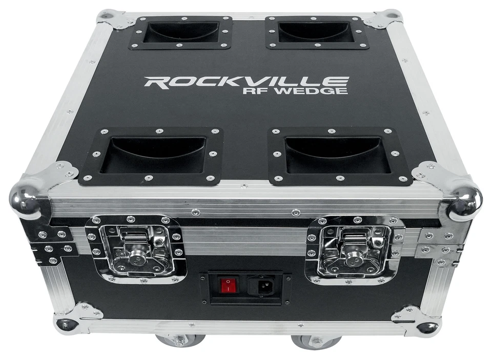 Rockville RF WEDGE PACK WHITE (6) Battery Wireless DJ Wash Lights+RF Remote+Case - Image 3 of 4