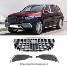 For 2020+ Mercedes Benz GLS X167 Front Grille Bumper Kits Up Maybach Style