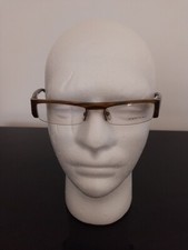 Alain Mikki Brille Brillengestell A0709 Braun Halbrand Eyeglasses Brillengestell