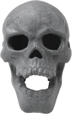 Tronco de gas de calavera humana imitada de 9 pulgadas para chimeneas interiores