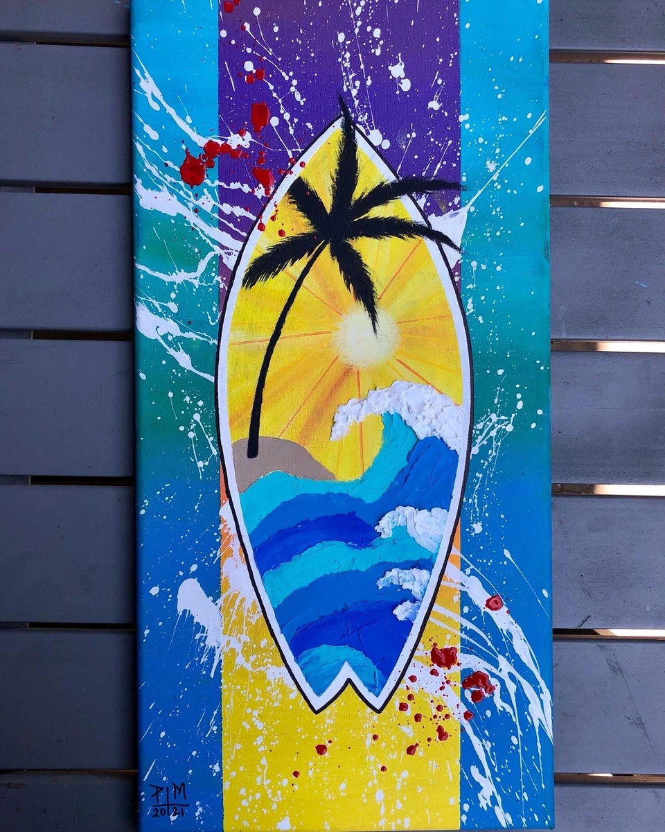 Abstract surfboard sale art