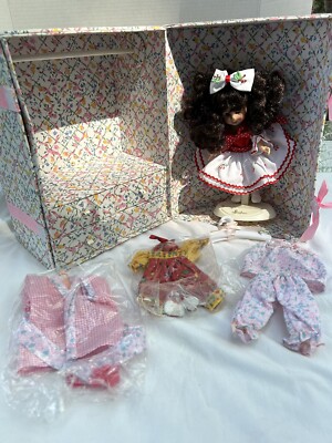 Retired Sammie Trunk Set by Effanbee 9 Inch Doll plus Wardrobe