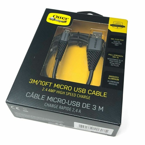 Cable de carga y sincronización Otterbox trenzado duradero micro-USB / 3m / negro - Imagen 7 de 12