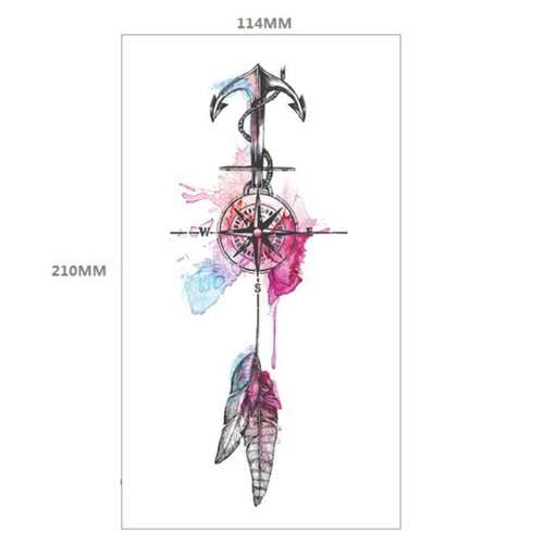 Temporary Waterproof Tattoo Body Women Men Kids False Fake Sticker 2023 New - Picture 6 of 46